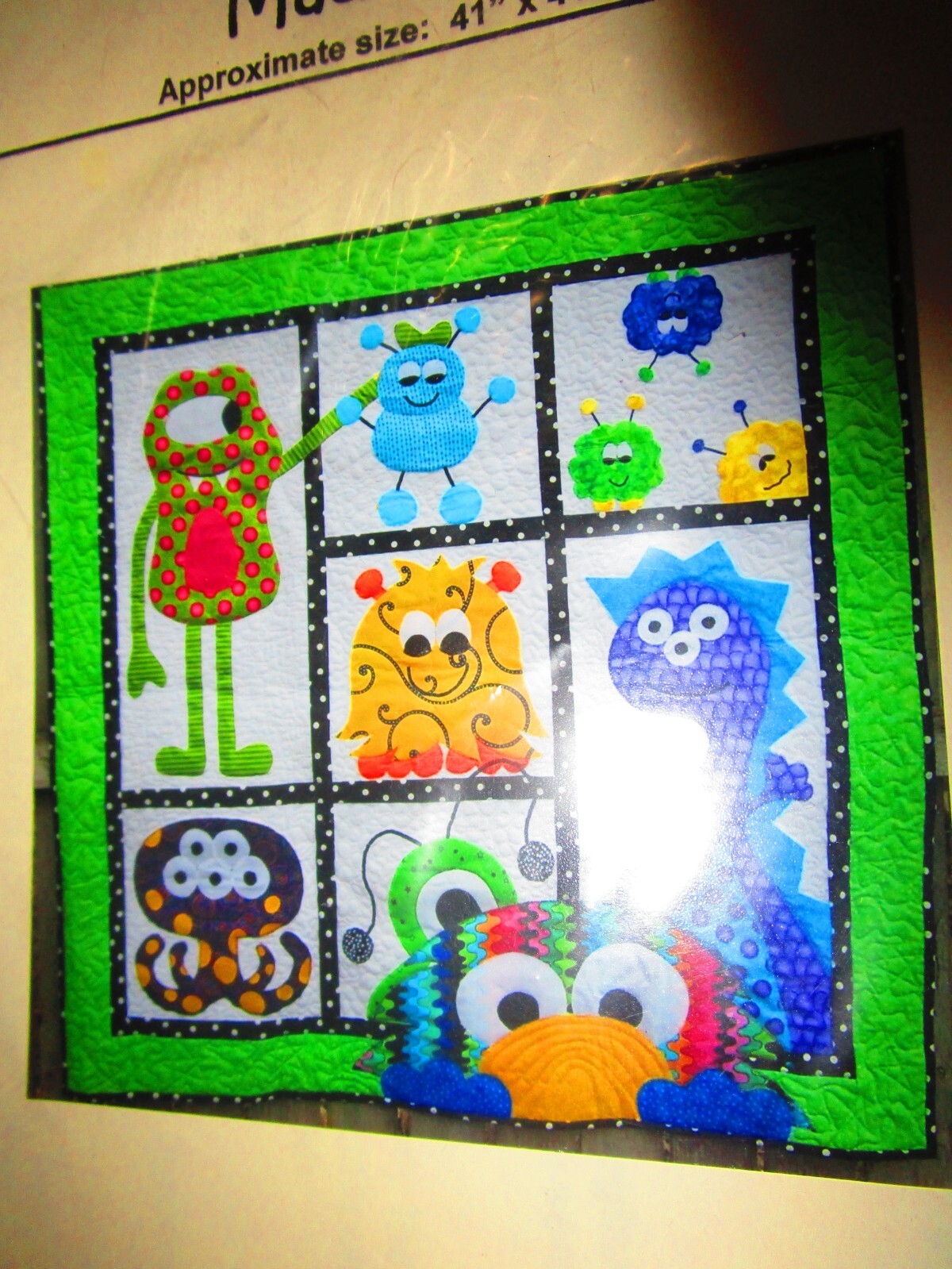 Morgan's Monster Madness Quilt Pattern (2014, J & A Stitches) FREE SHIPPING
