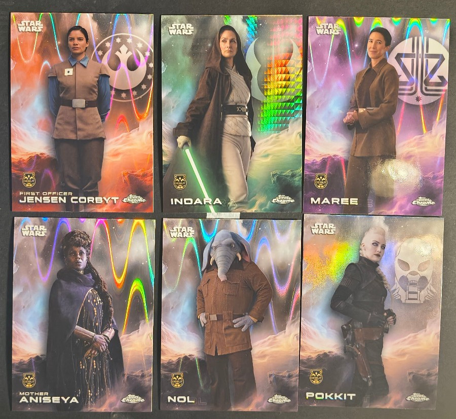 2025 Topps Chrome Star Wars Debut U-PICK Choose Card Refractor RayWave Prism NM