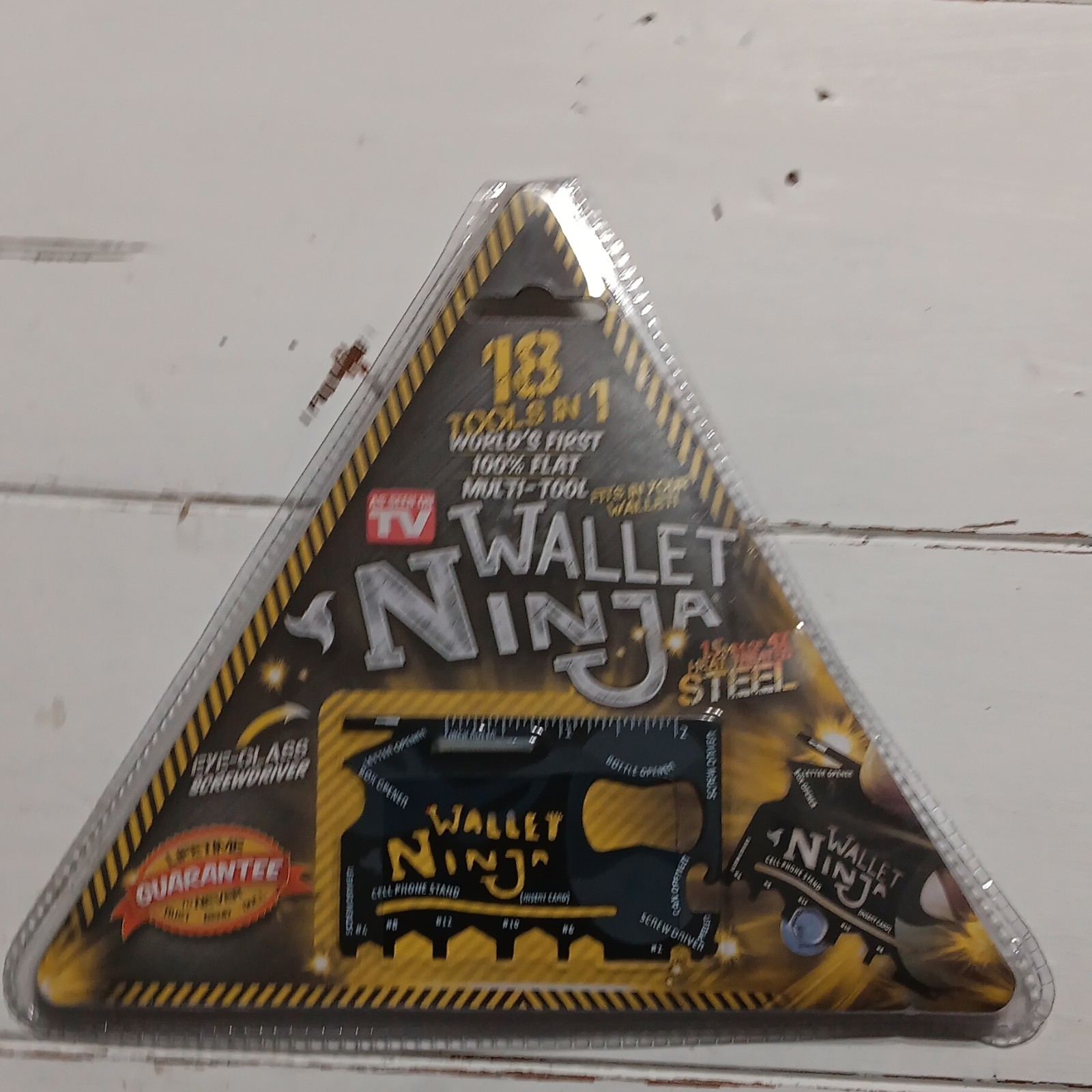 Wallet Ninja 18-in-1 Credit Card Size Multi-Tool, Steel, 1/8 in Blade