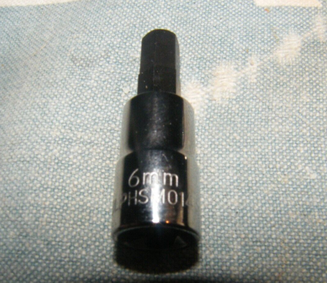 Blue Point 6MM  1/4" drive BLPH126 HEX bit NEW unused socket screwdriver