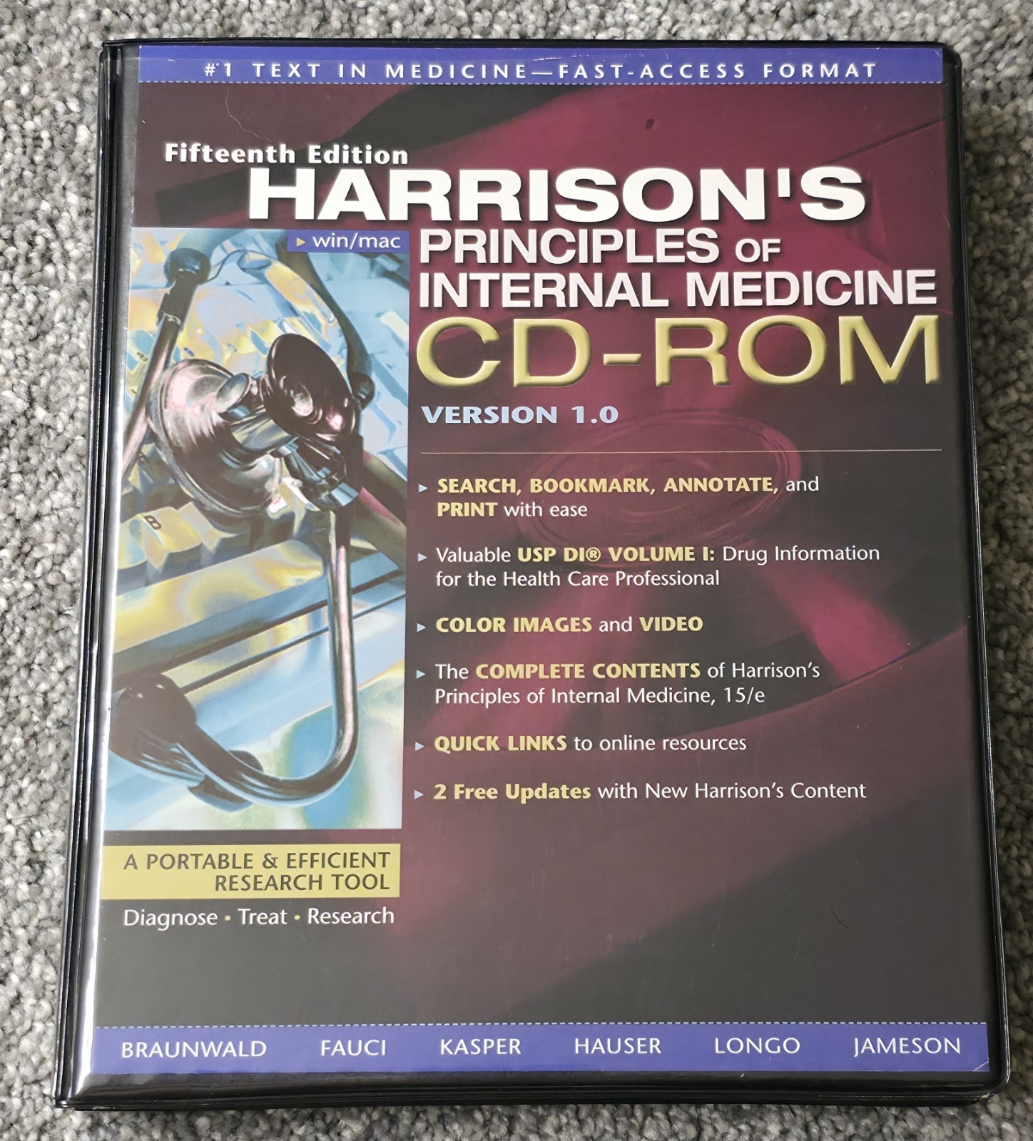 Harrison's Principals of Internal Medicine Version 1.0, 15th Edition 2001 CD-ROM