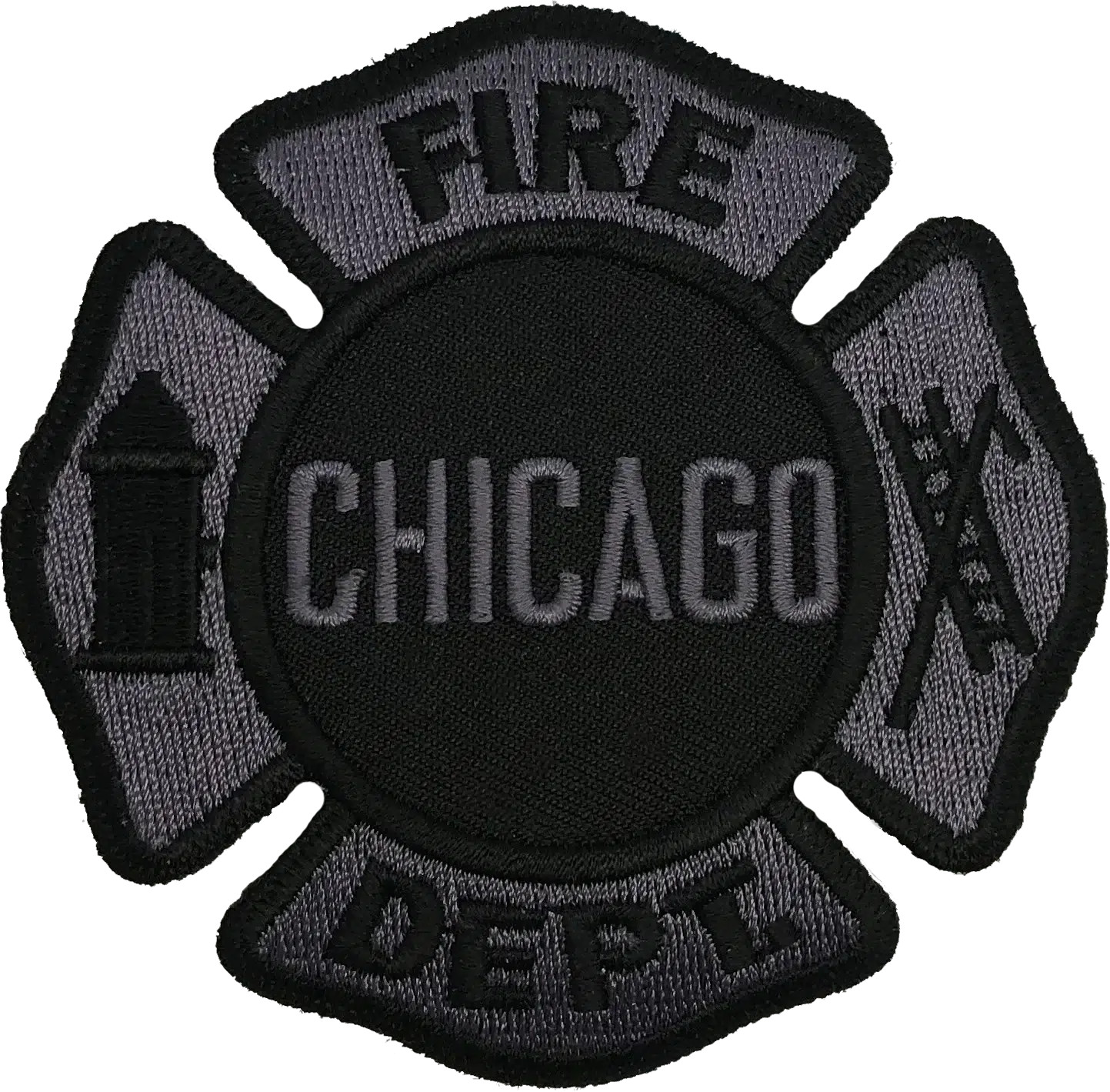 CHICAGO FIRE DEPARTMENT MALTESE PATCH: Subdued