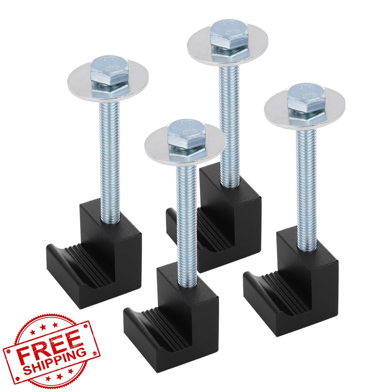 AFEISOL Truck Toolbox Mounts Black Aluminum 4 PCS