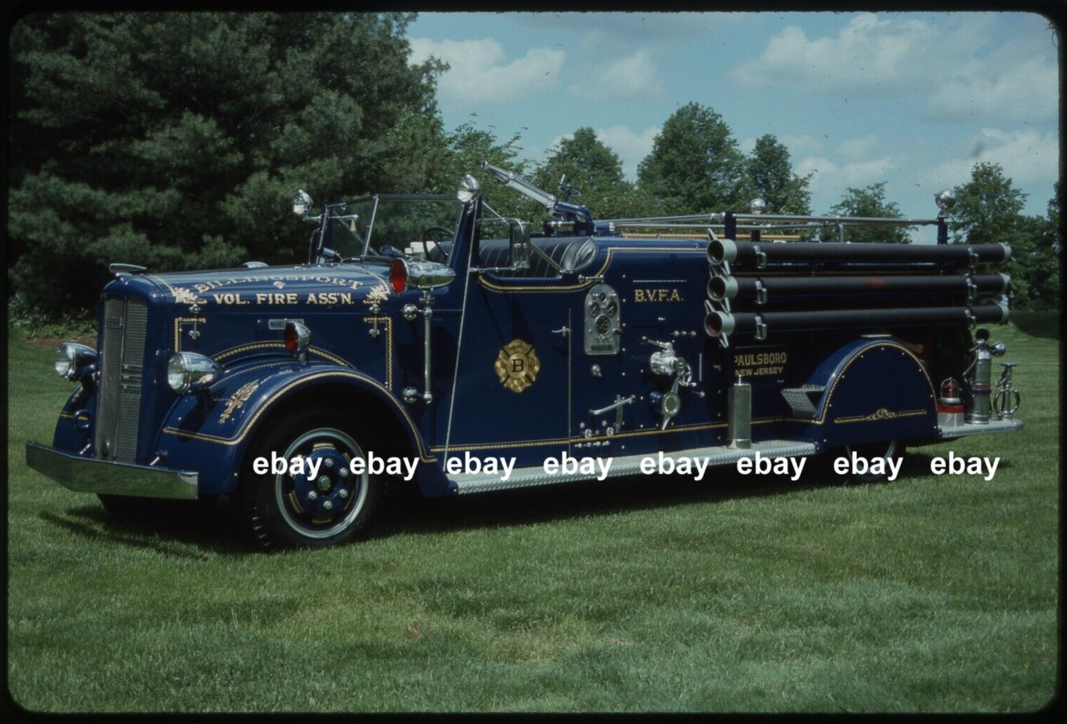 Billingsport FA Paulsboro NJ Ward La France pumper Fire Apparatus Slide