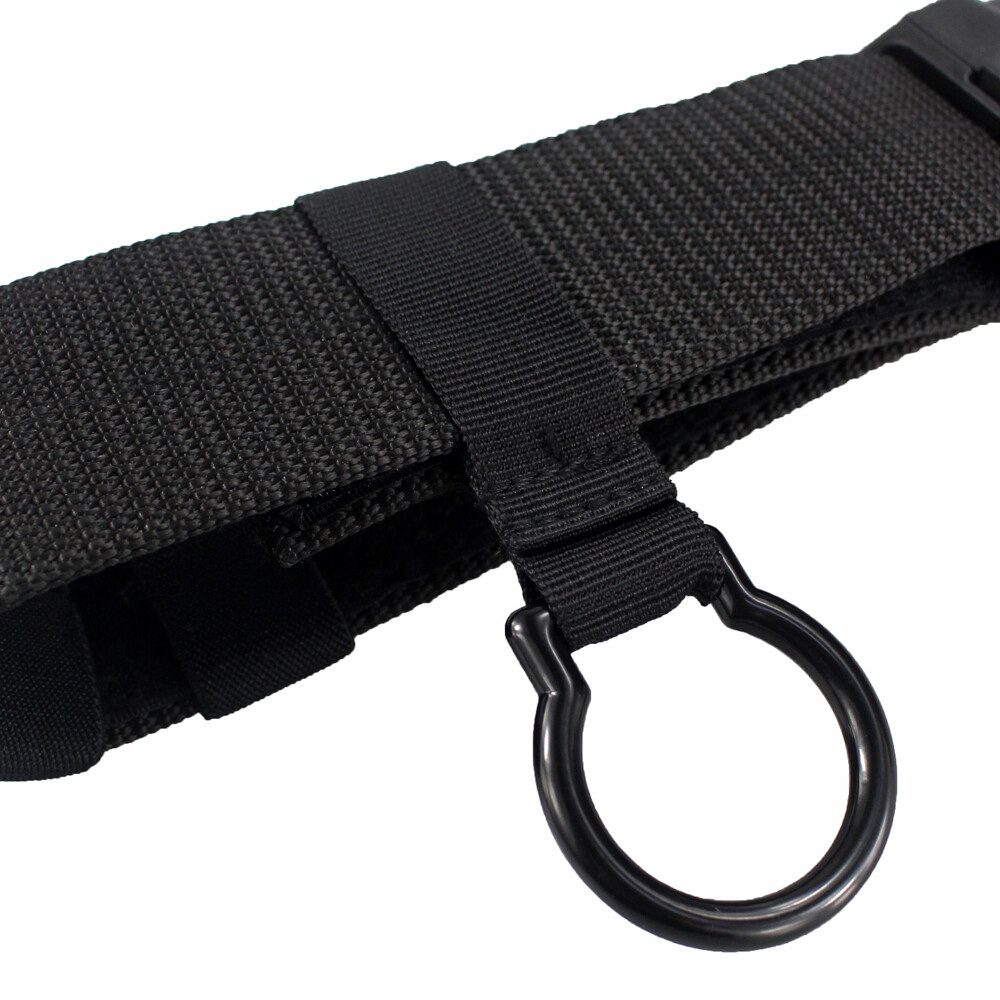 Tactical Outdoor C-Cell Flashlight Holder Black Slide-On Flashlight Ring Holder
