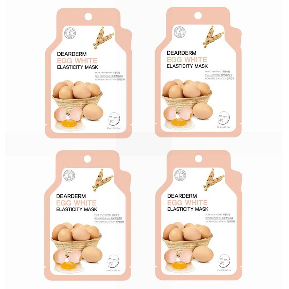 Dearderm Egg Elasticity Ampoule Mask (4pc)