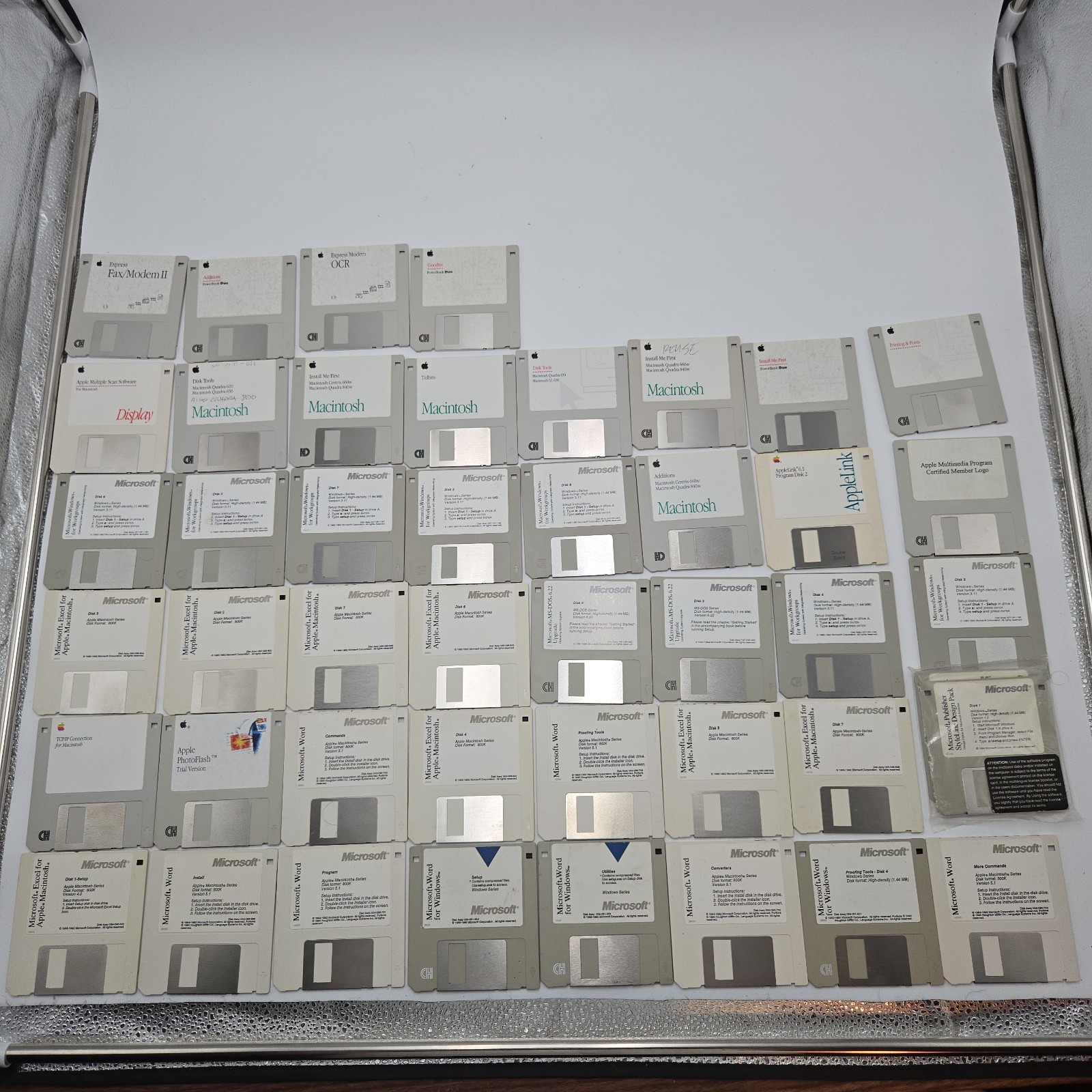 Lot Of 45 Apple Macintosh 3.5" Floppy Disks Install Disc System *untested*