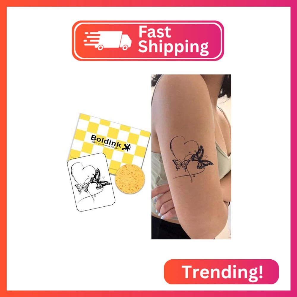 Boldink Temporary Tattoos,Semi Permanent Tattoos,15 Days Long Lasting Tattoo Sti