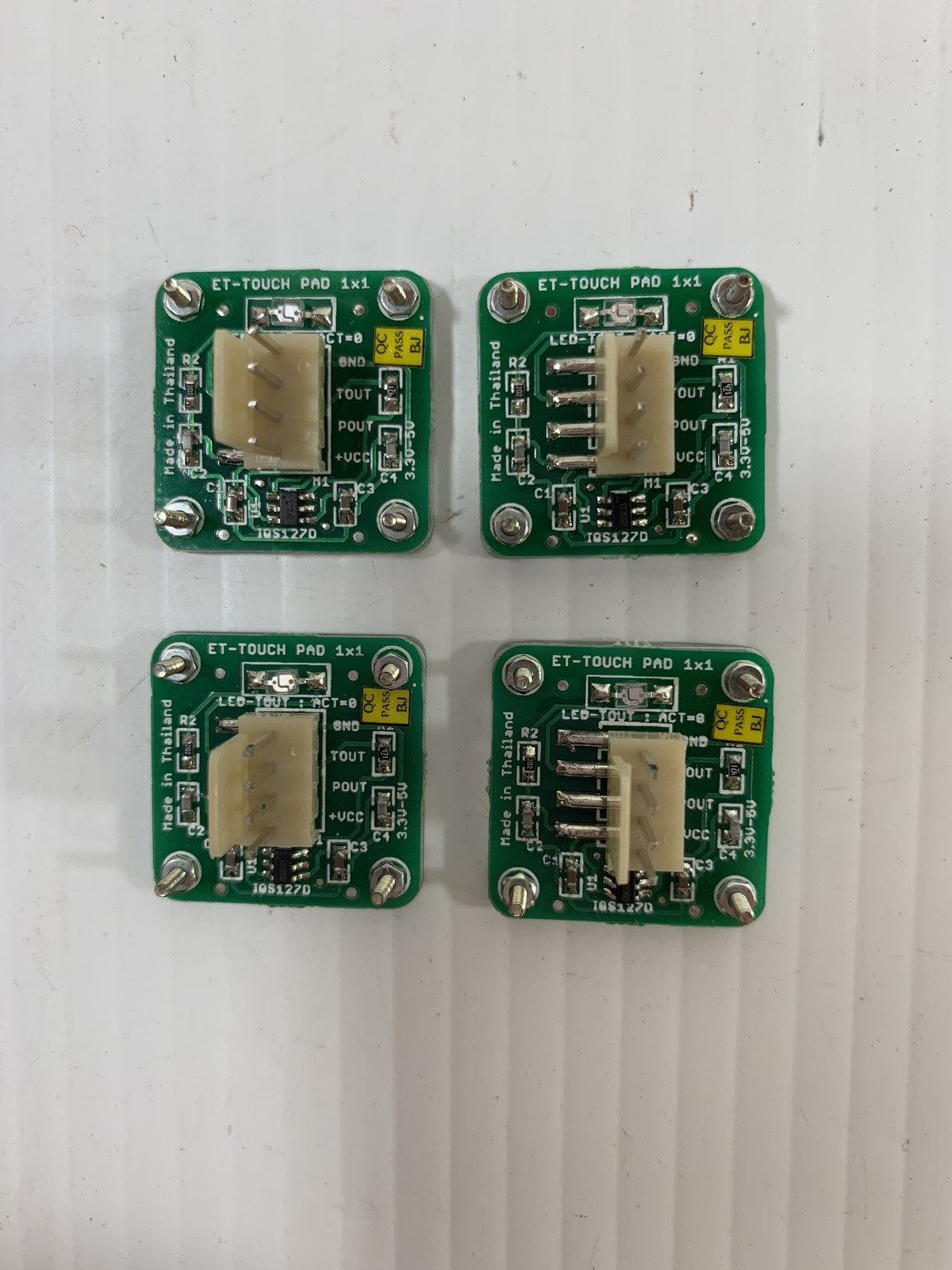 ET Touch Pad IQS1270 1x1 Circuit Board - Lot of 4