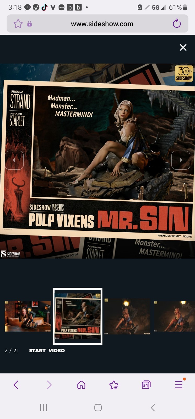 Sideshow PulpVixens: Mr. Sin Premium FormatTM Figure,