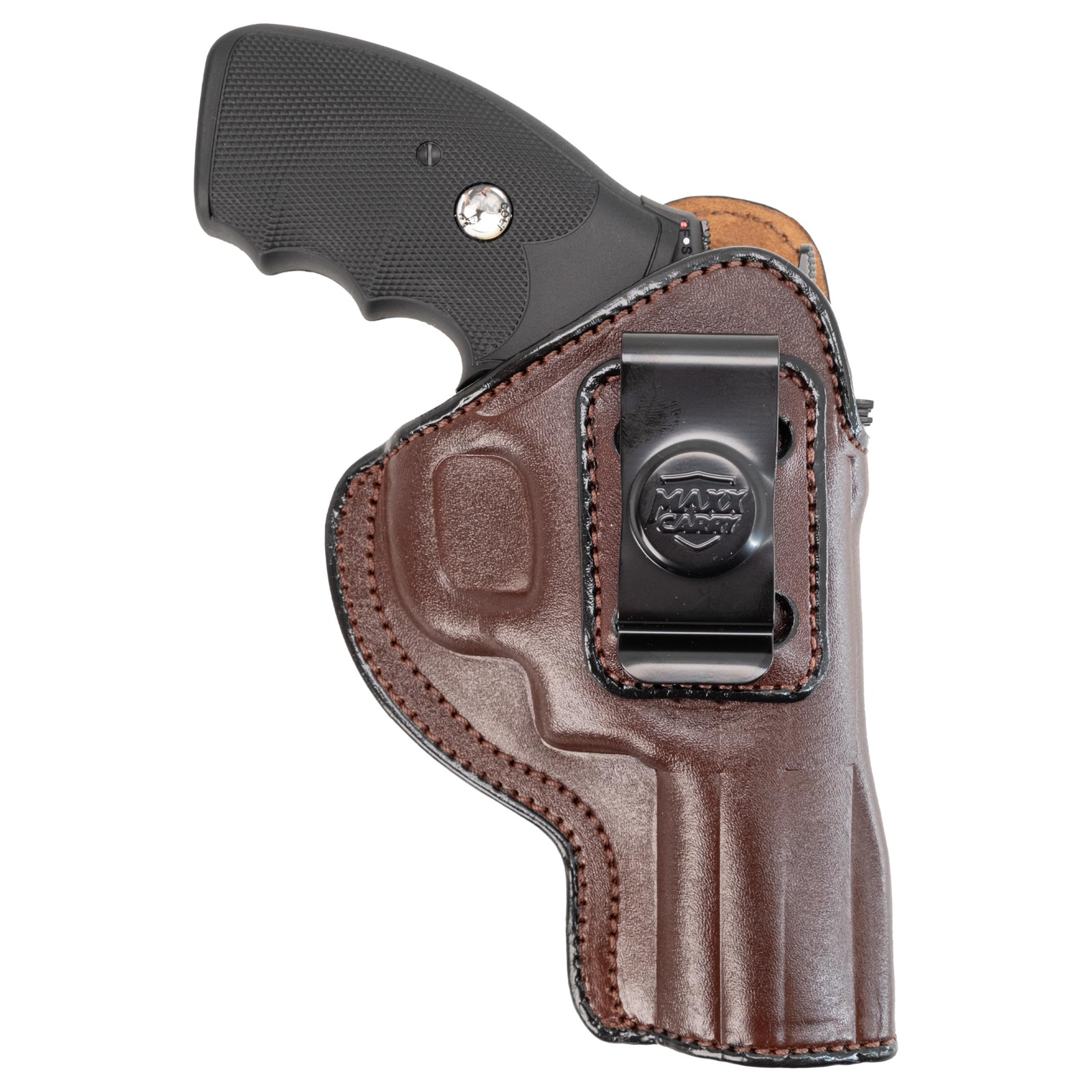 IWB Genuine Leather Gun Holster Fits Most K&L 6-Shot Revolvers 2-4in Barrel 38 3