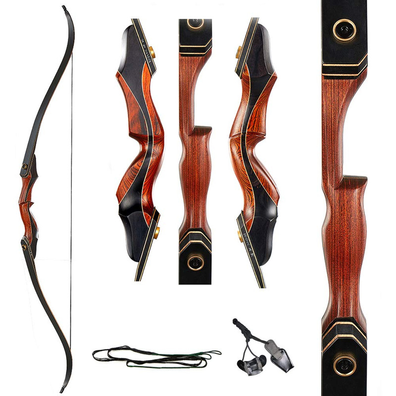 Toparchery Archery 60 Takedown Hunting Recurve Bow For Adults Practice