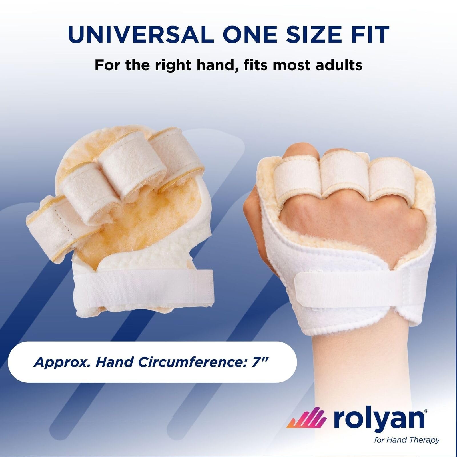 Rolyan – Palm Protector – Right Hand – Finger Separator Glove