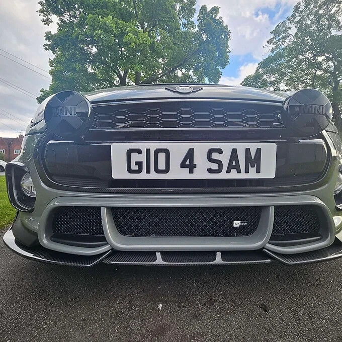 for MINI F55 F56 F57 Real Carbon Fibre Front Lip Splitter Cooper S JCW 2014-2020