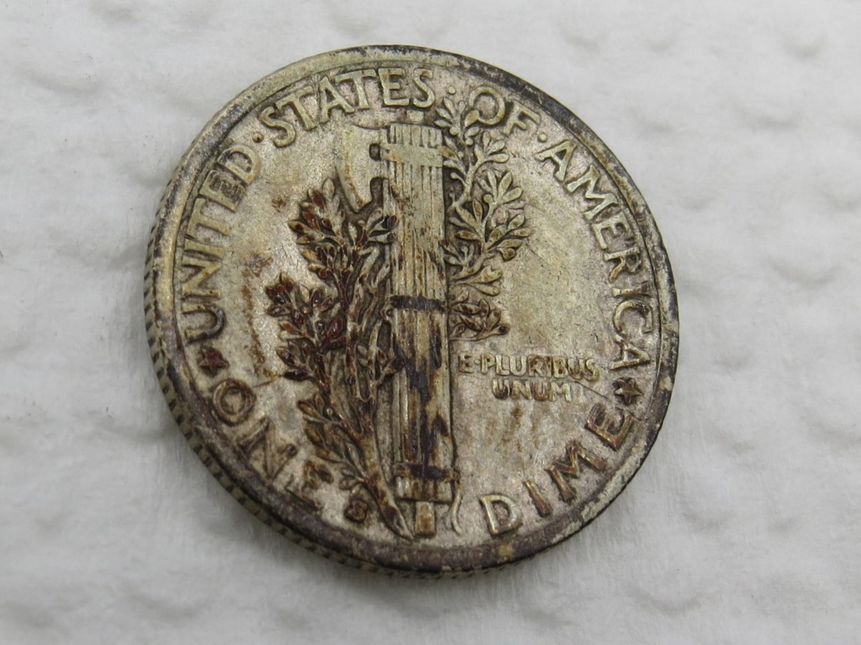 1929 S Mercury Dime - VF+ - 90% Silver 10 Cent US Coin - Better Date