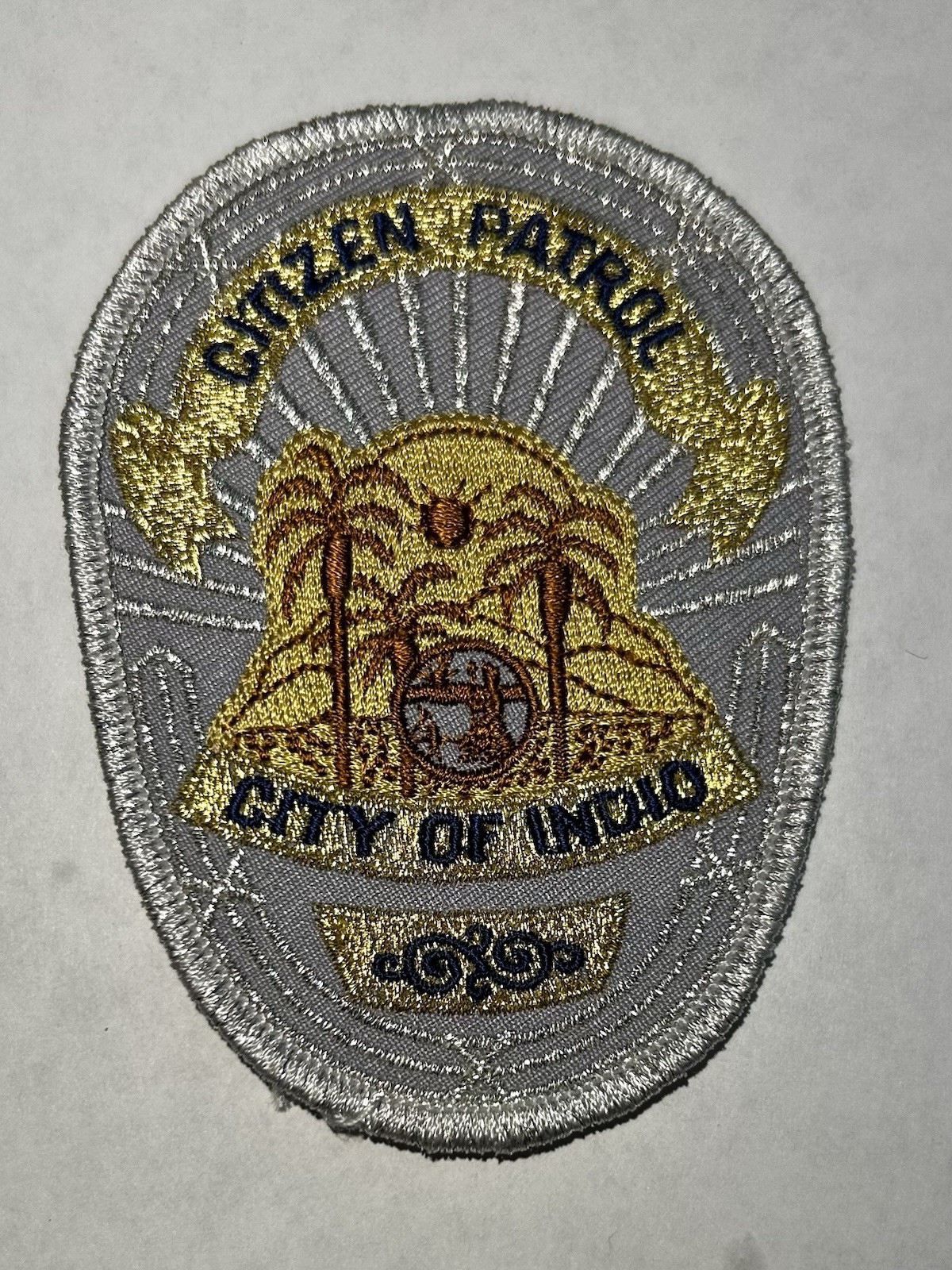 CA CALIFORNIA INDIO POLICE DEPT CITIZEN PATROL PATCH RIVERSIDE COUNTY #PDD63/10