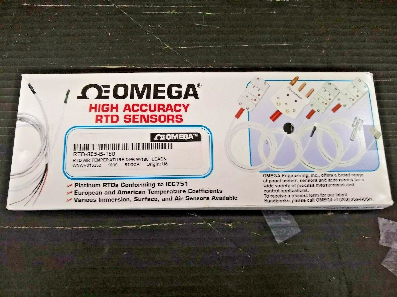 New, Omega, RTD-805-B-180, High Accuracy RTD Sensors