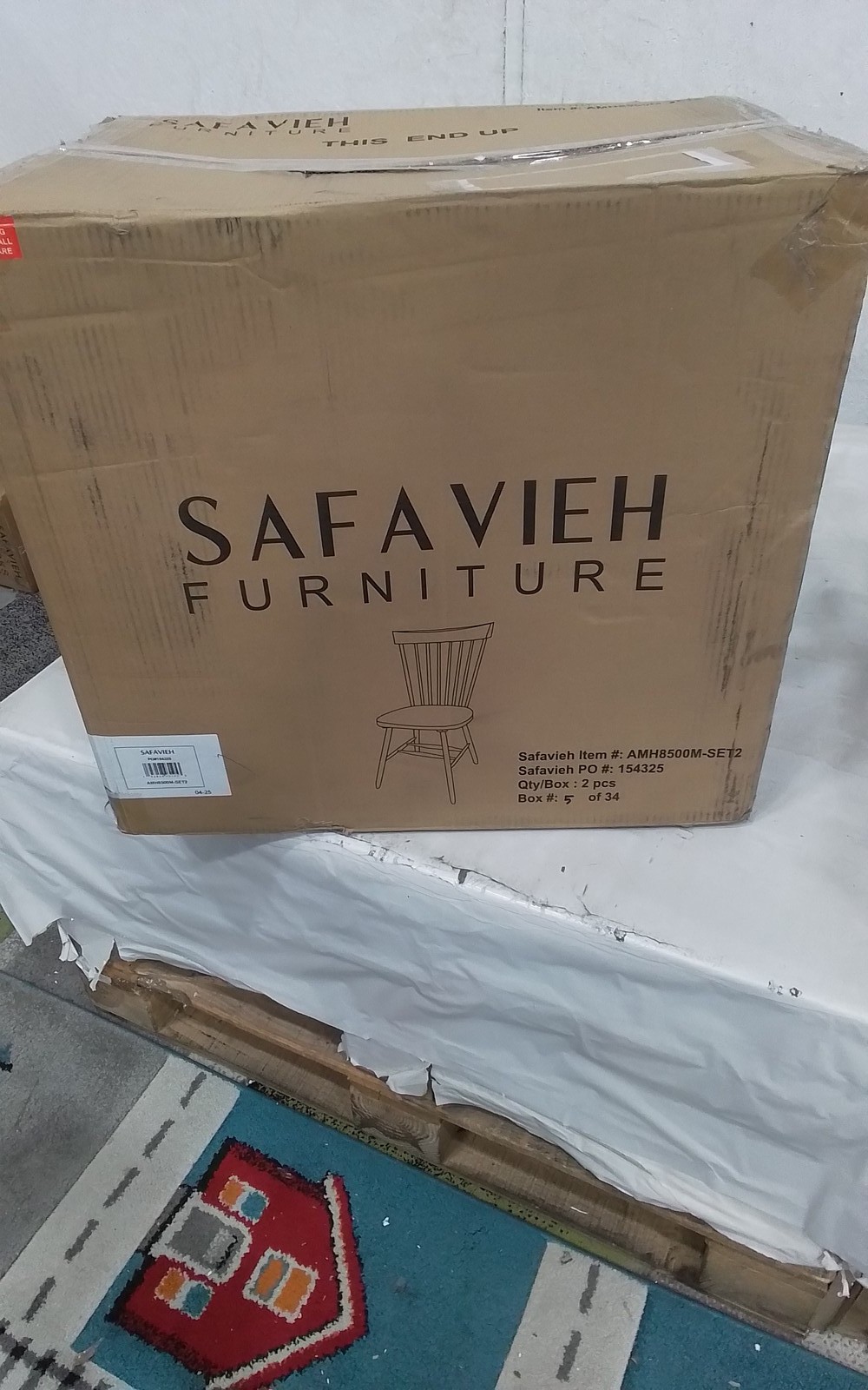 Safavieh PARKER SPINDEL SIDE CHAIR, Reduced Price 2172780126 AMH8500M-SET2