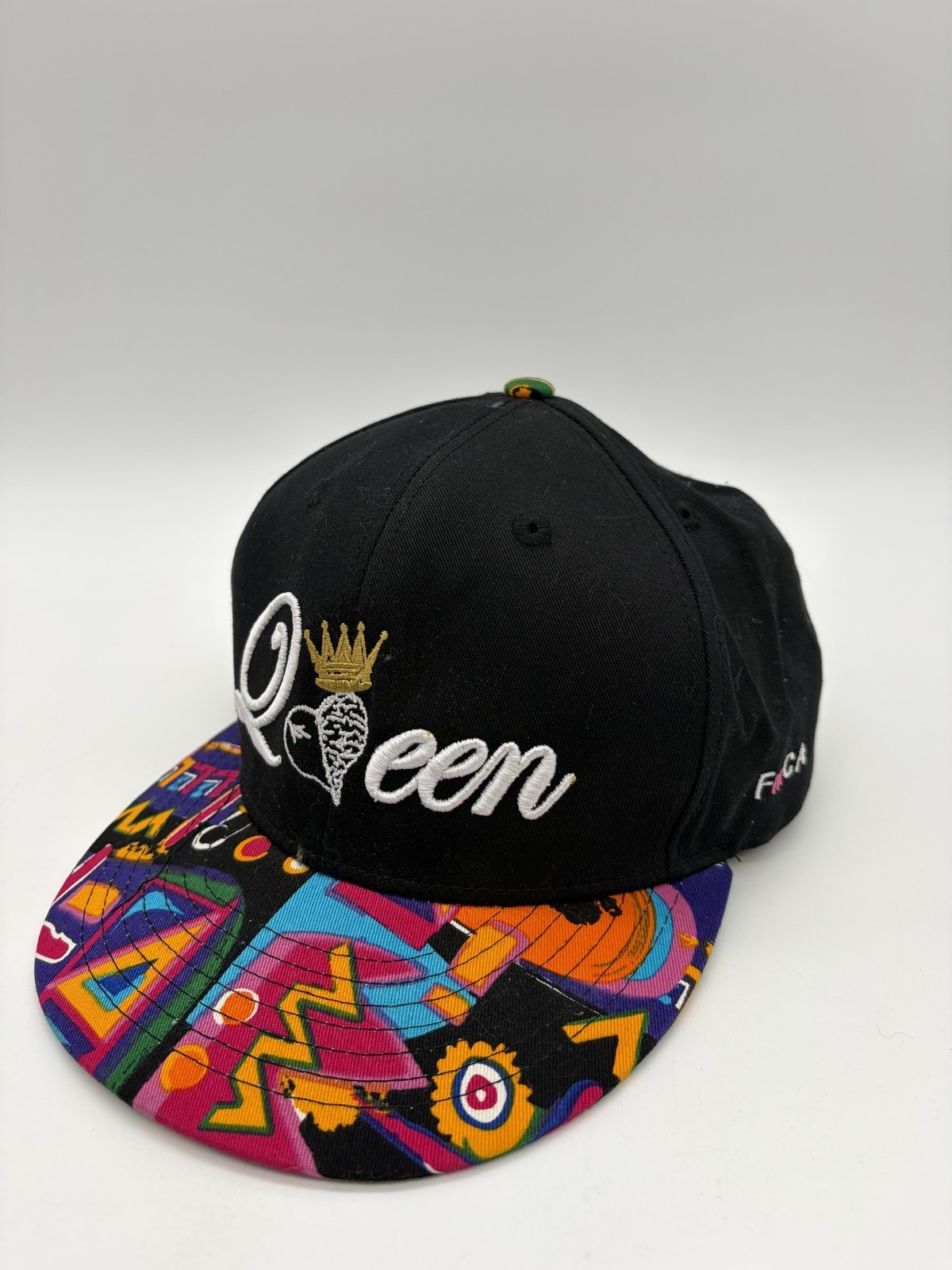 KBETHOS Queen Snapback Hat Embroidered Colorful Brim Premium Headwear H1
