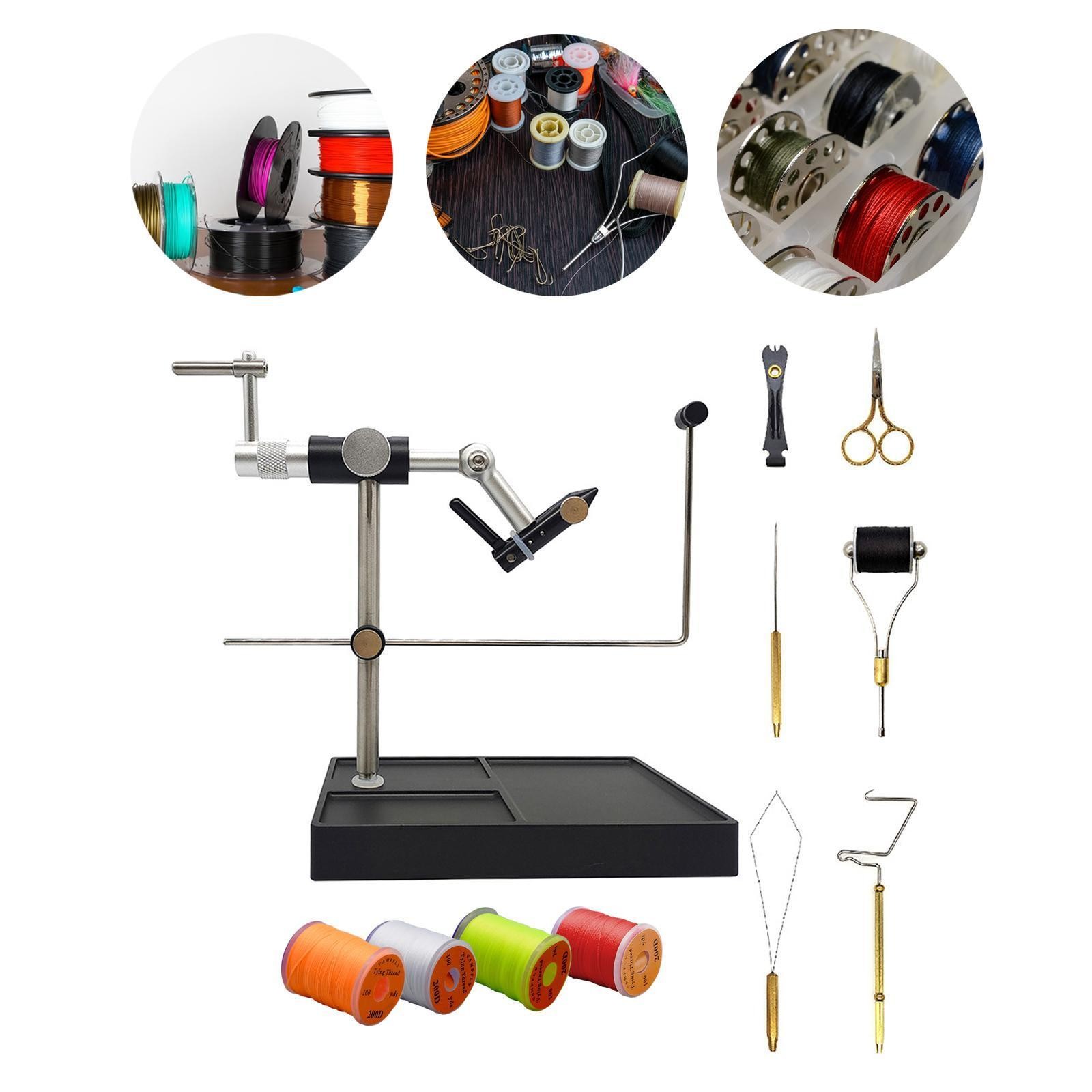 Rotary Fly Tying Vise Fly Tying Station Fly Making Tool
