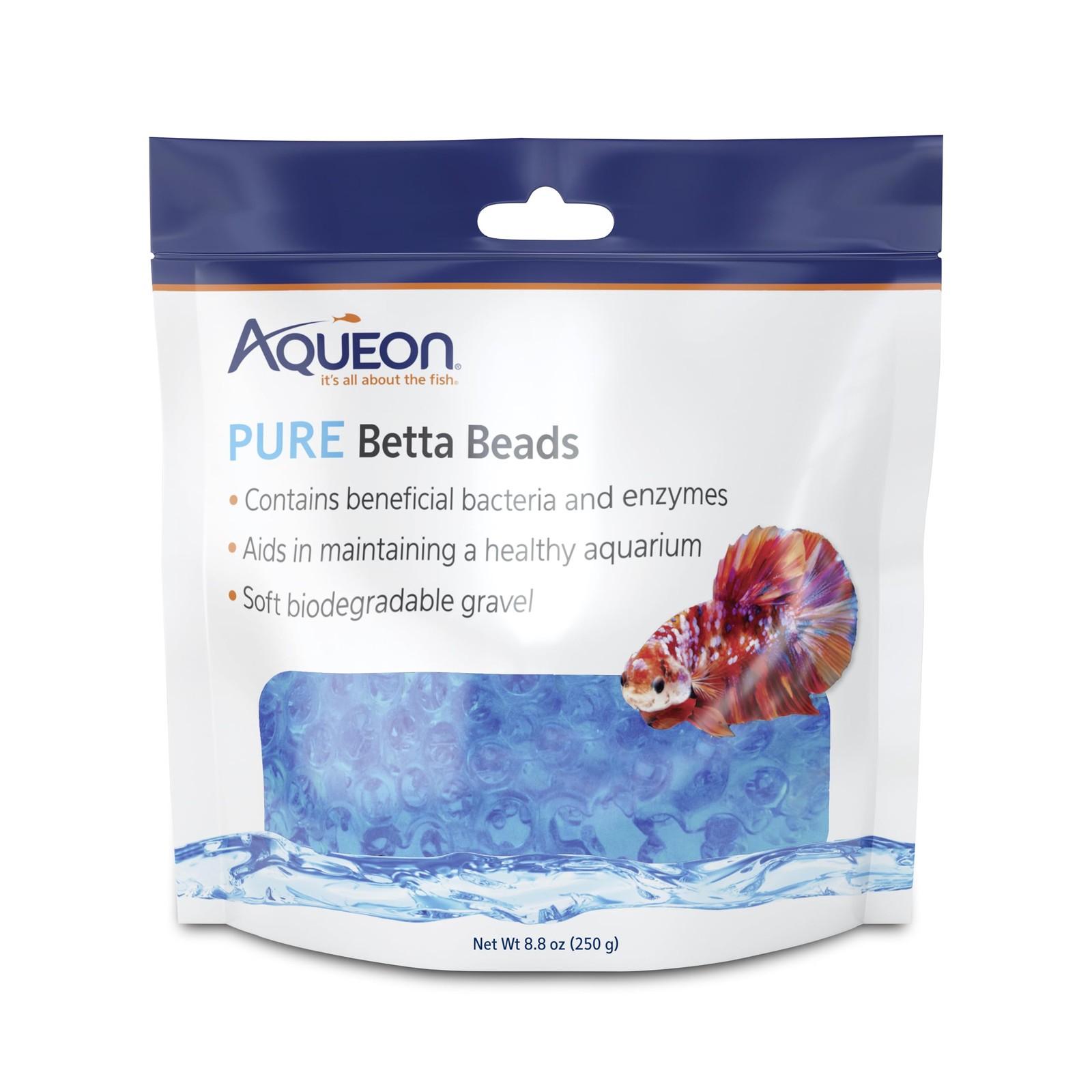 Aqueon PURE Betta Beads, Water Care for Unfiltered Aquariums, Maintains Clear...