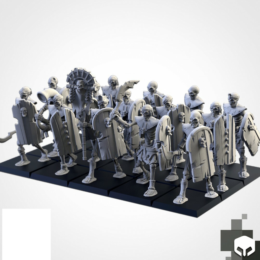 Armies of the Sand - Tomb Skeletons x 10 Kings Chosen Swords