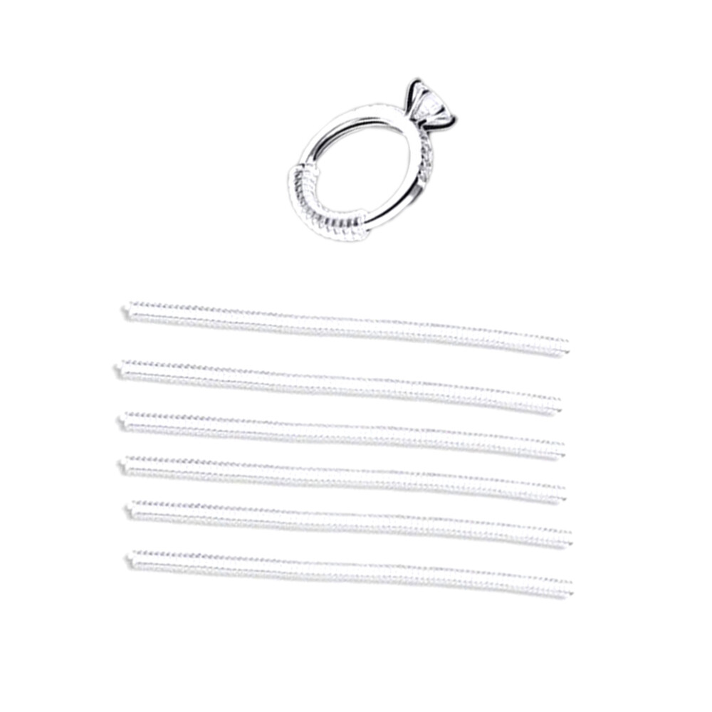 6Pcs Ring Size Reducer Women Silicone Rings Resizing Small Device