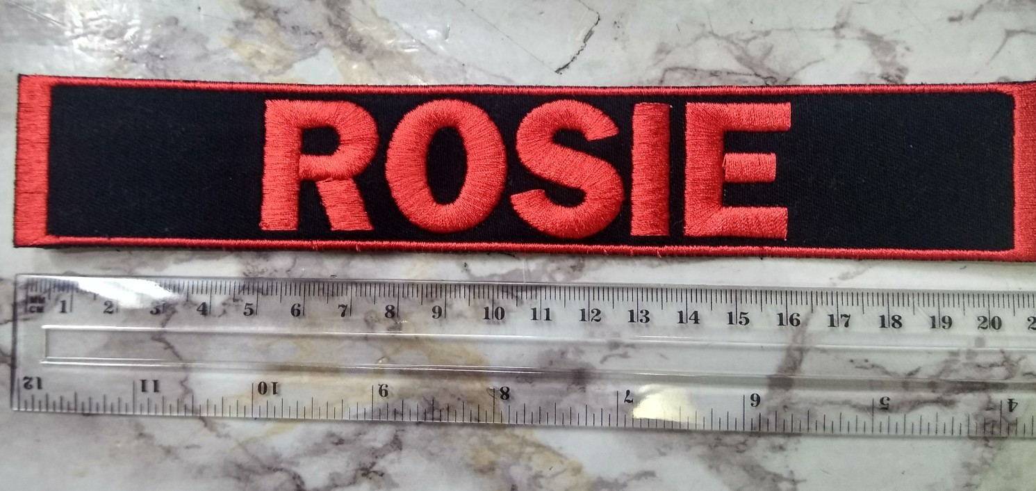 **CUSTOM** Personalised Name Embroidery Sew on Patch Large Size Bag Shirt Jacket