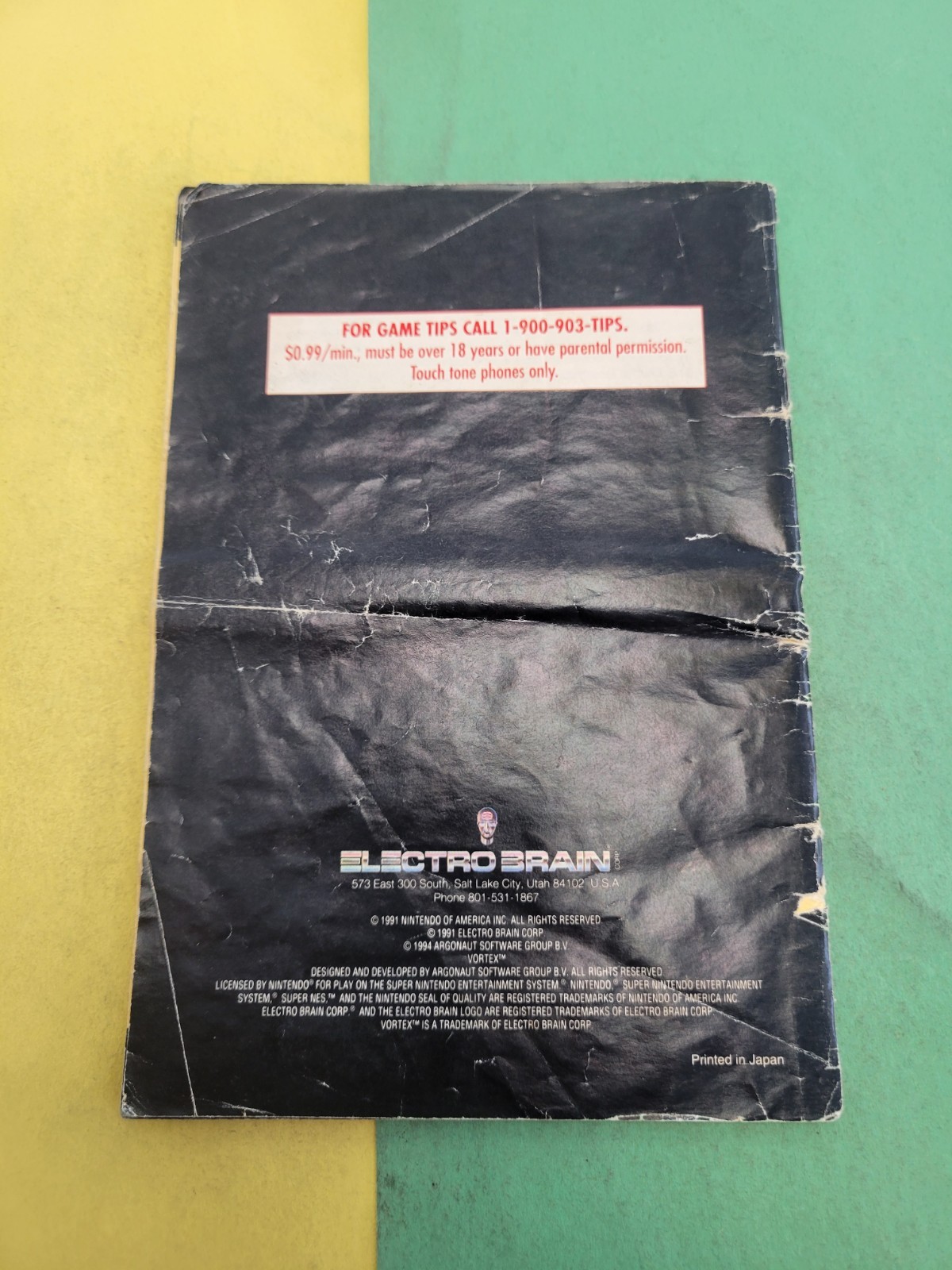 Vortex Instruction Manual ONLY