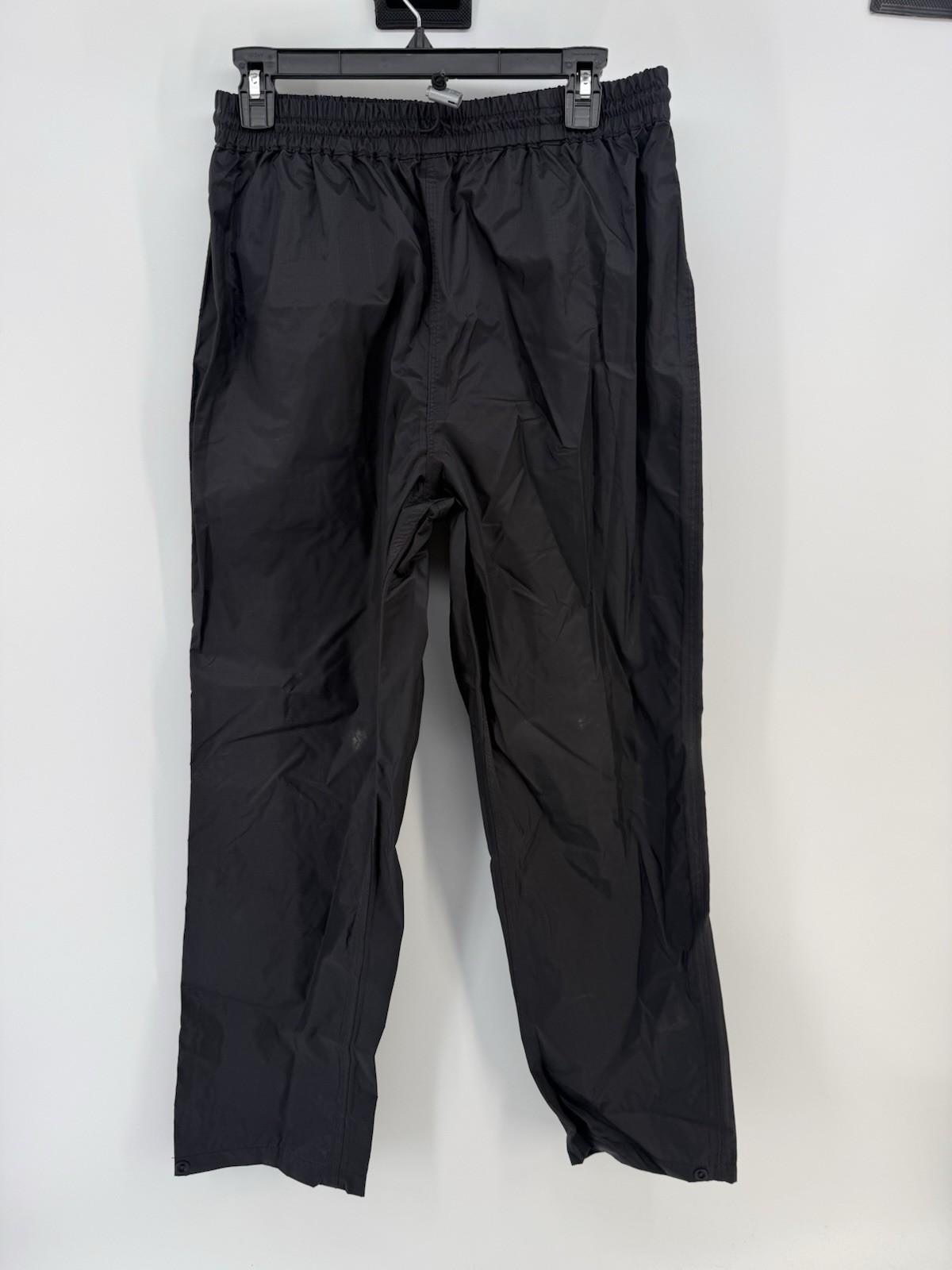 Galyan’s Rainwear Rain Pants Waterproof Breathable Black PU Coating Camping M