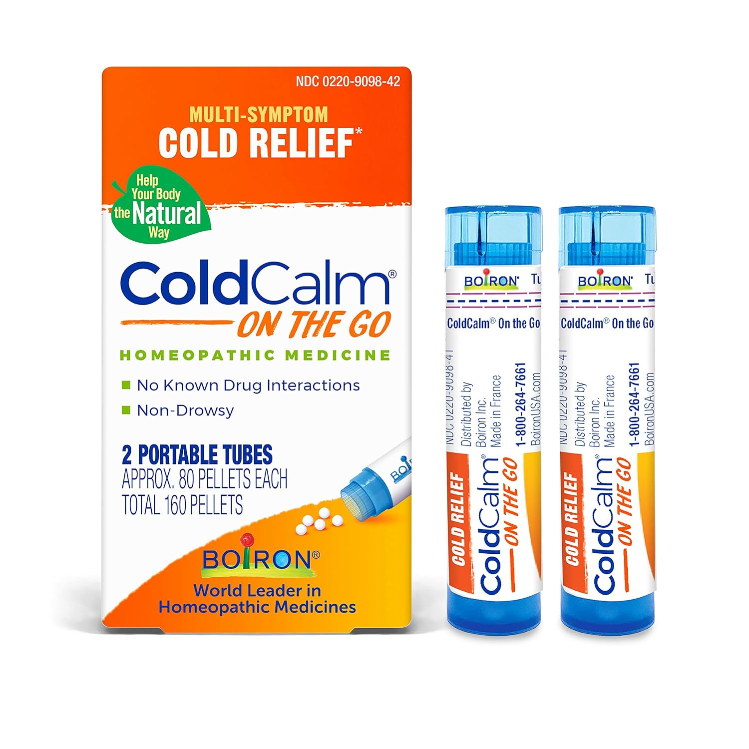 Boiron Coldcalm on the Go Cold Relief for Sneezing, Runny Nose, Congestion