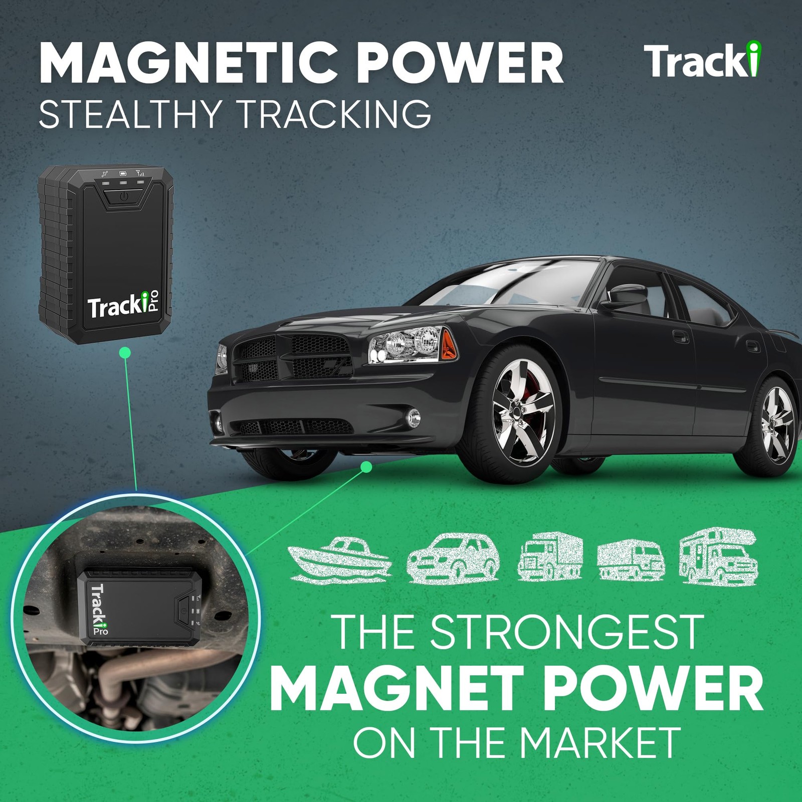 Tracki Pro GPS Tracker for Vehicles – (Subscription Required)
