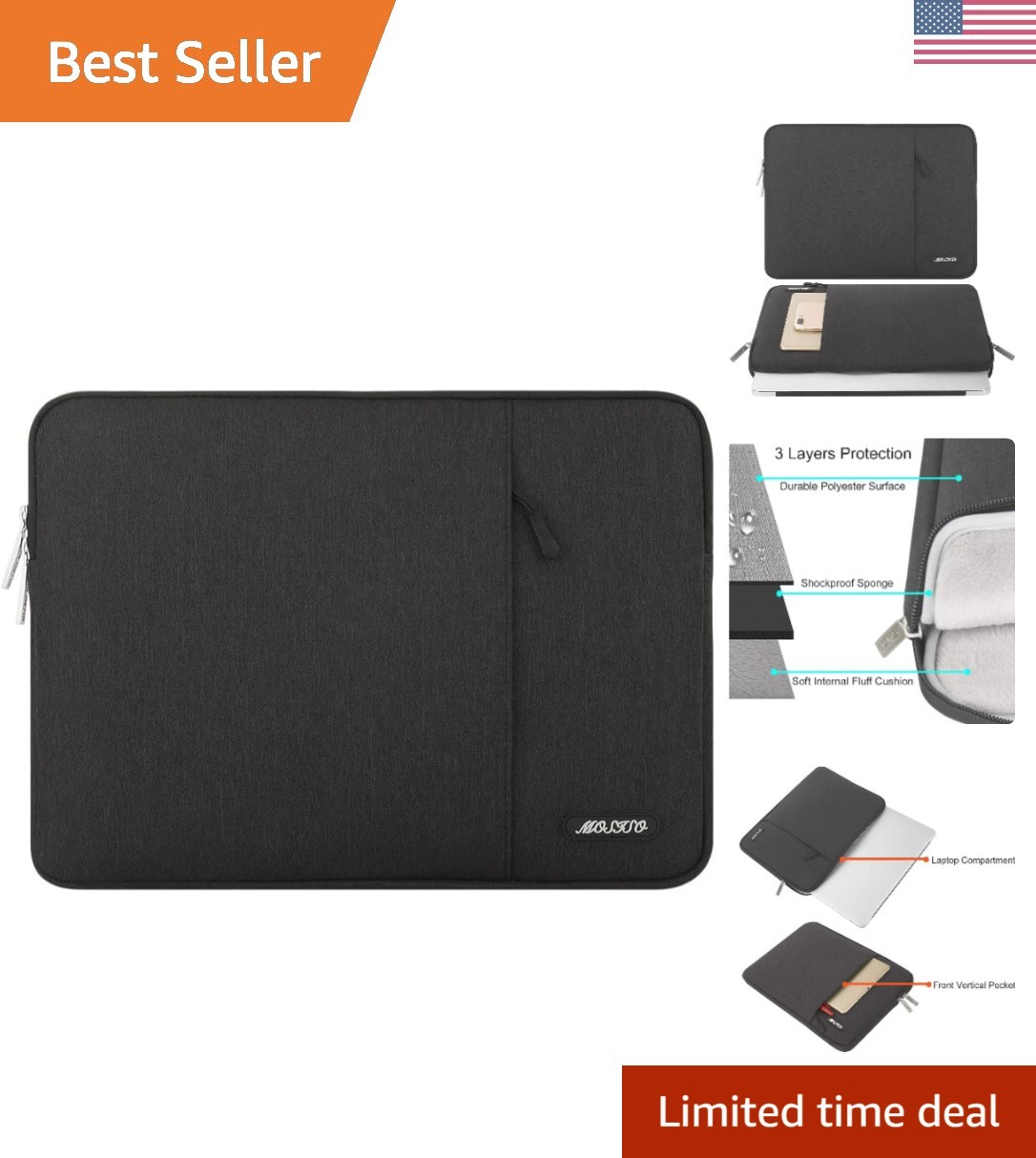 Laptop Case 15 inch, 15 inch Laptop Sleeve Compatible with MacBook Air 15 M4 ...