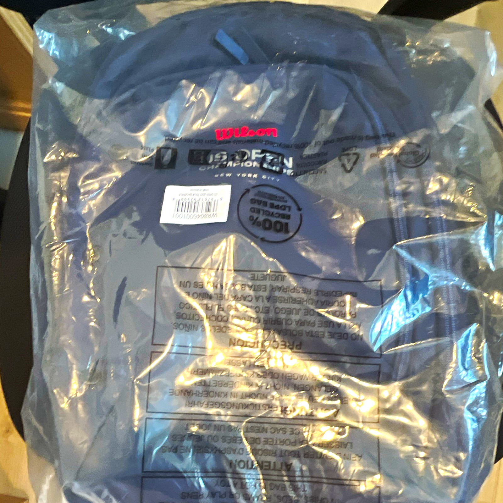 Wilson US Open 2025 Tour Backpack Blue WR8046001001 Not Treated