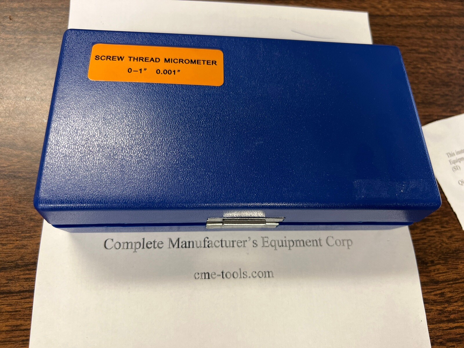 0-1" SCREW THREAD MICROMETER SET w. 5 pair anvils 400-ST-01