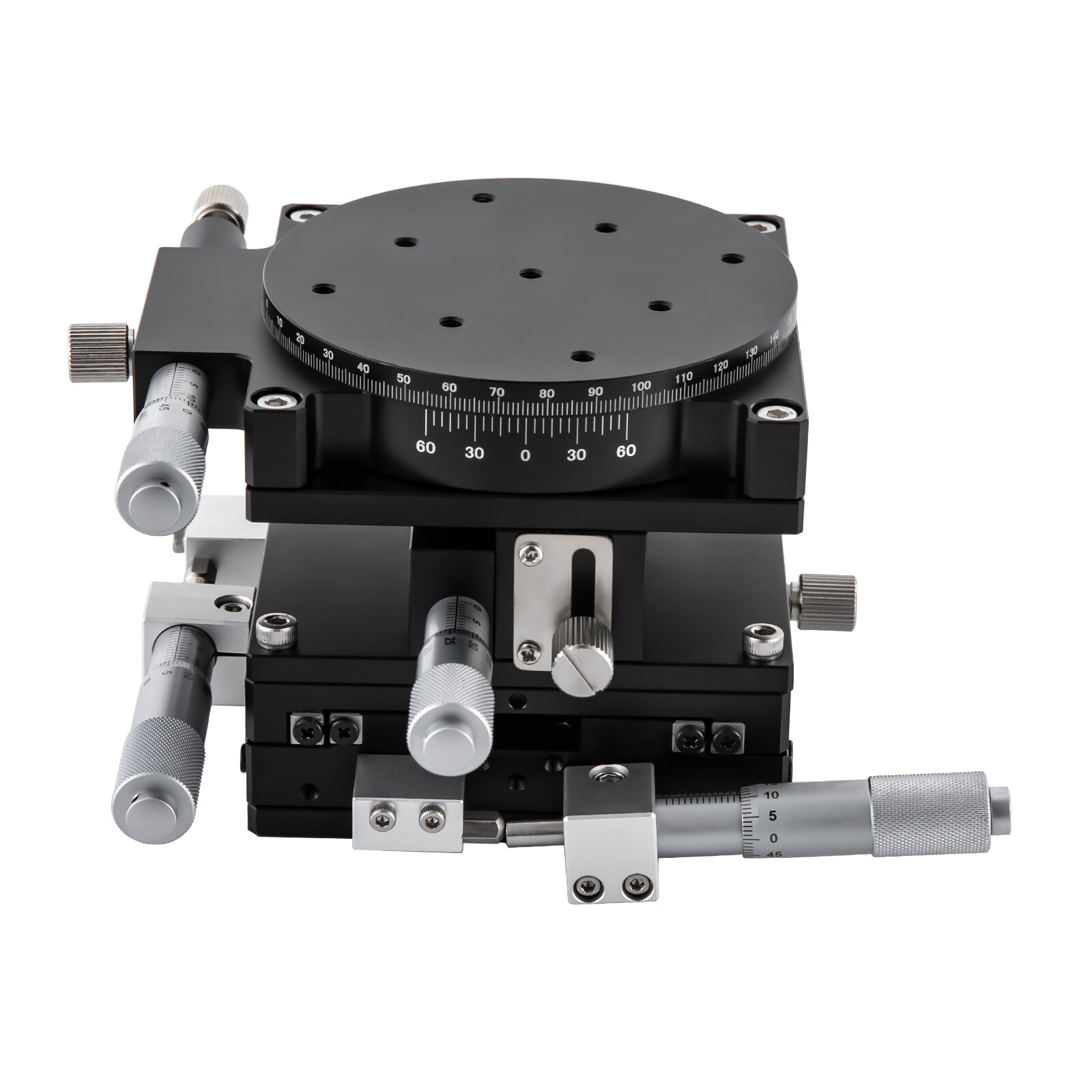 4 Axis-XYZR Driven Linear Standard Manual Precision Linear Positioning Stage NEW