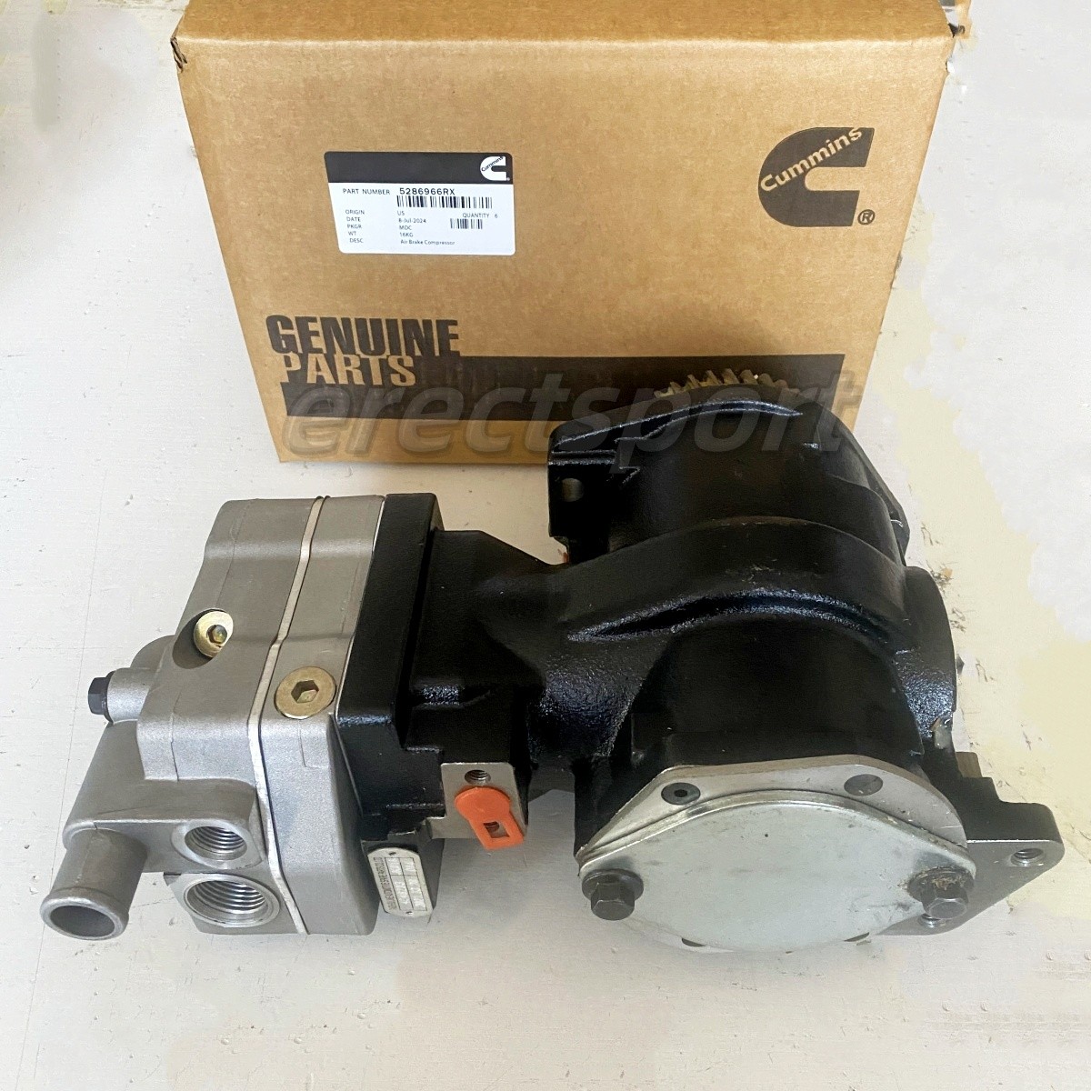 Air Brake Compressor 5286966RX for Cummins 6BT 6BT5.9 Engine 4946293 9111545130