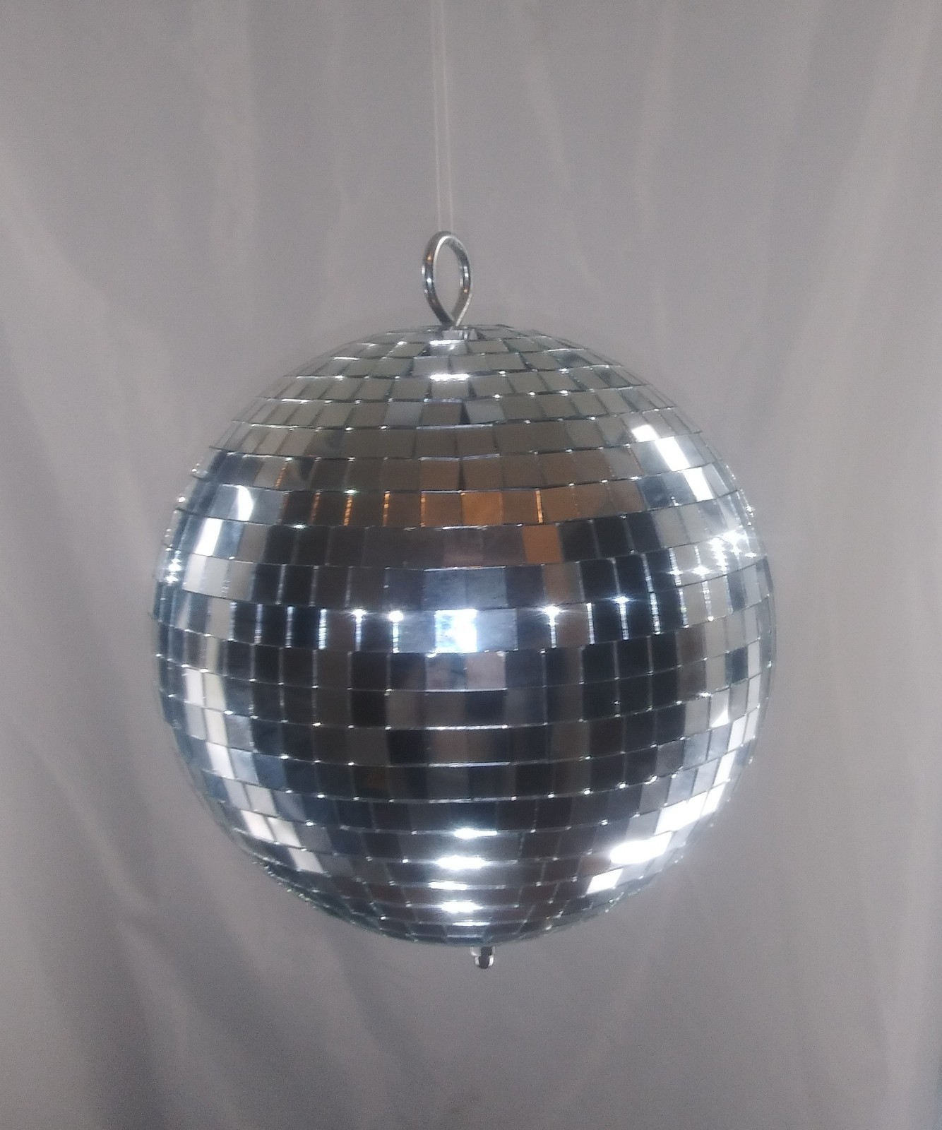 Mirror Disco Ball - 8-Inch Diameter Silver Hanging Party Disco