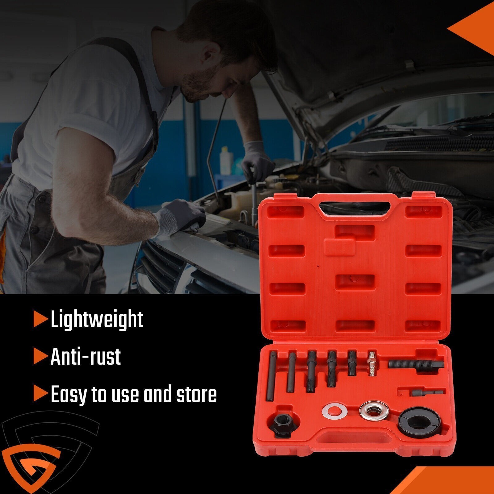 Pulley Puller and Installer for Truck Remover&Installer With Case Tool Set Auto