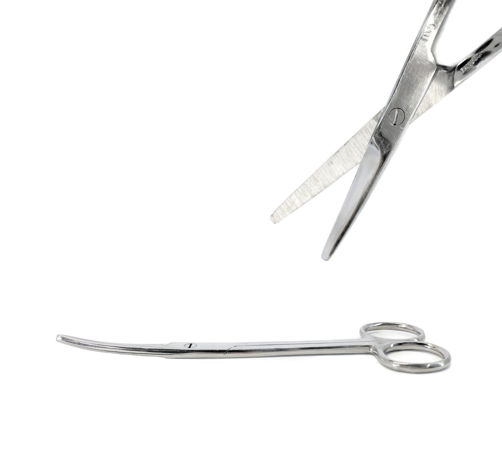 MAYO Beveled Blade Scissors, 6-3/4", Curved