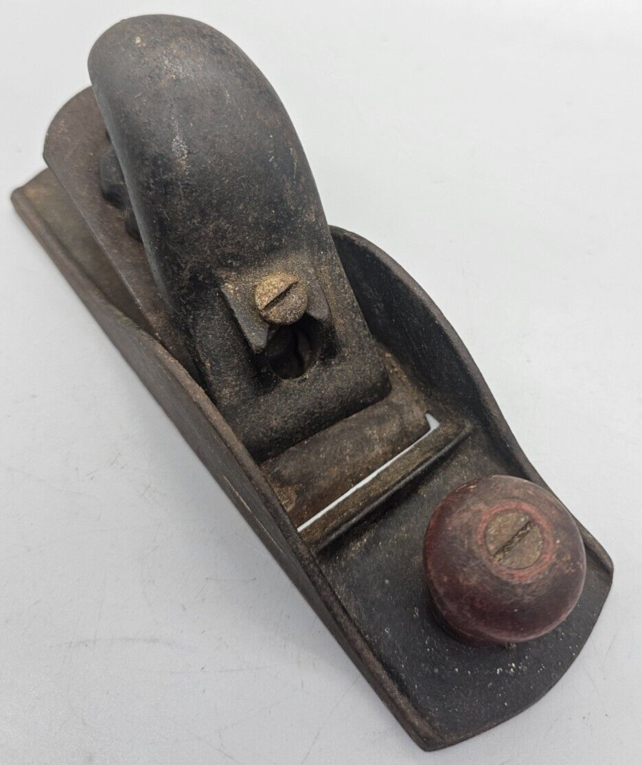 Worth True Value 7 1/4 in. Wood Working Block Plane 1920's-1940's Vtg