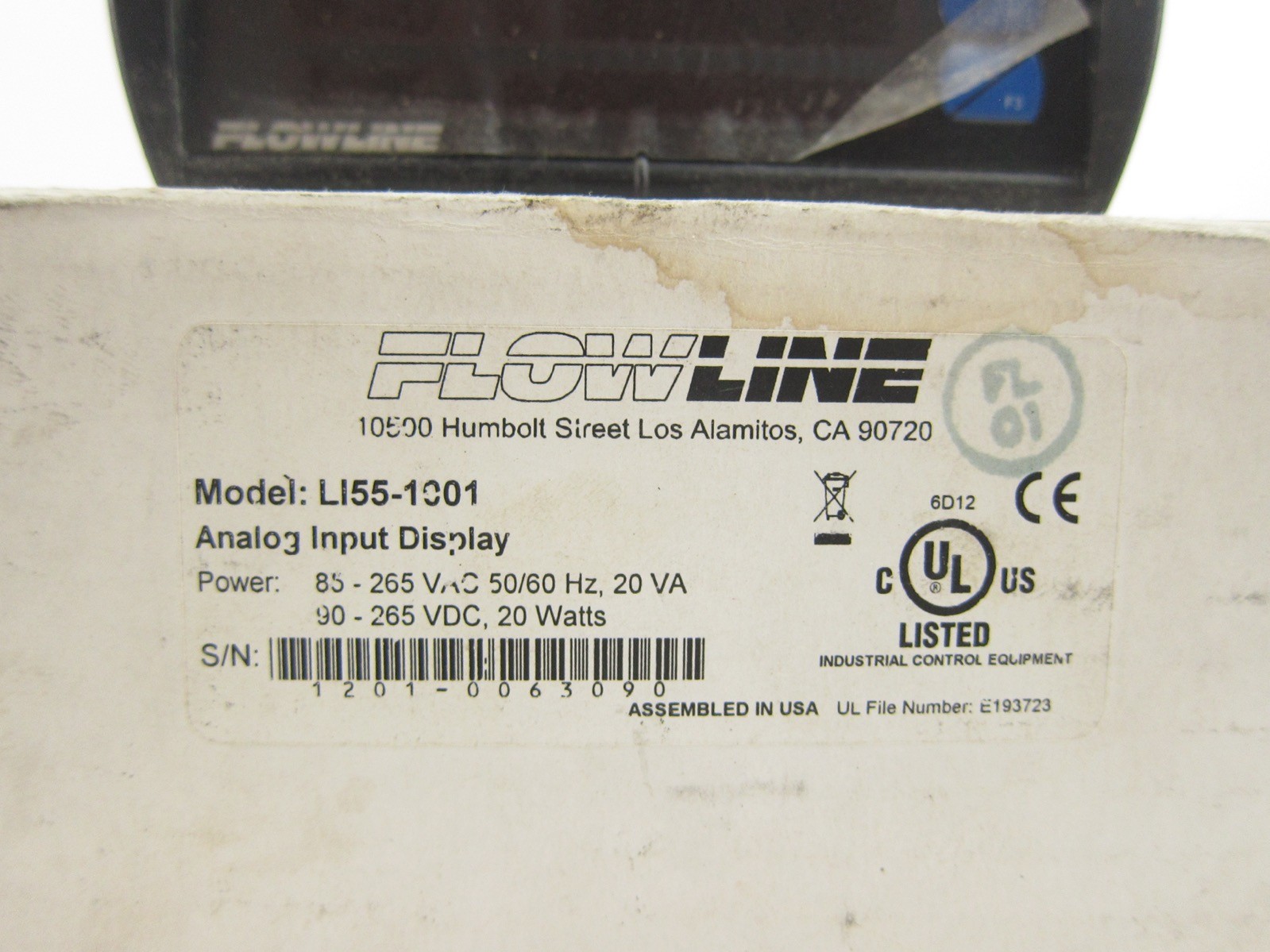 NEW Flowline LI55-1001 Level Controller LI551001