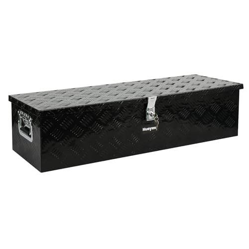 Aluminum Truck Tool Box, Heavy Duty Waterproof Truck Storage 39-Inch Black