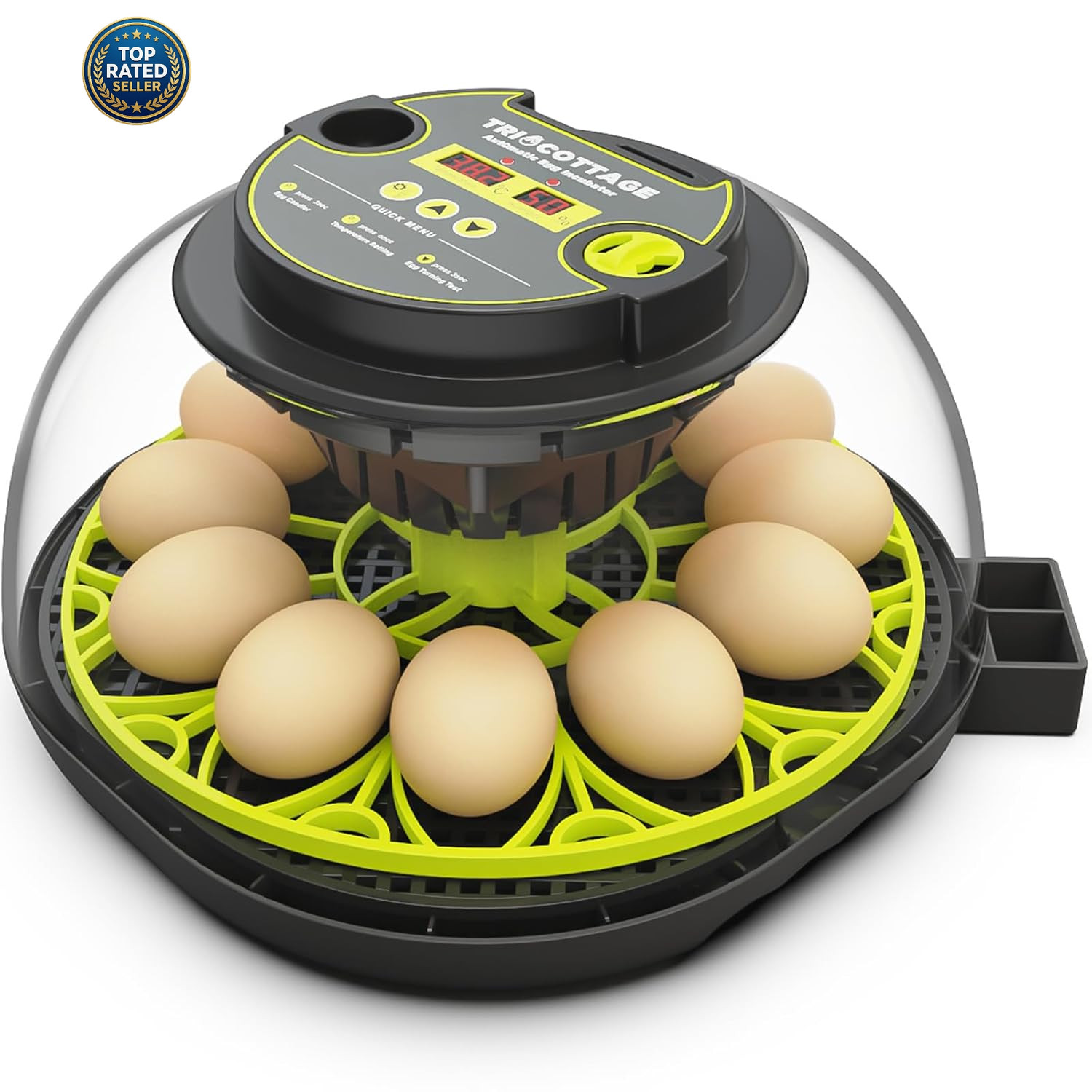 Incubators for Hatching Eggs 12 Egg Incubator with Automatic Egg Turning and Hum