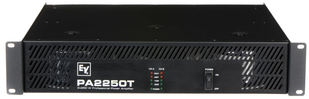 New Electro-Voice PA2250T DUAL CHANNEL 250W Commercial 70V/100V Power Amplifier