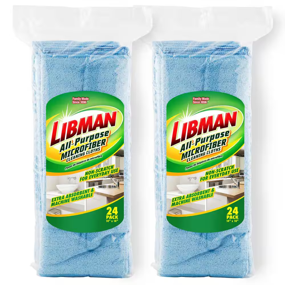 14 In. X 14 In. All-Purpose Microfiber Cloth Towels (48-Pack) Free Shipping New