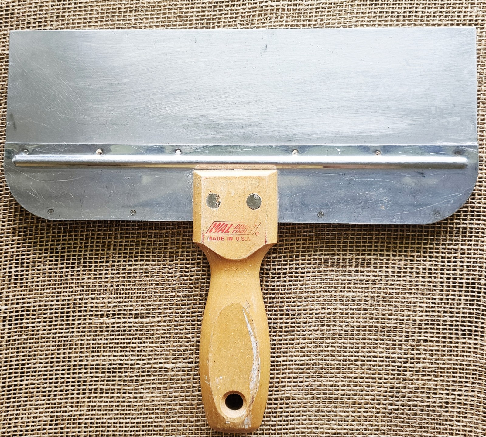 Wal-Board Tools Stainless Steel Wood Handle Taping Knife 12" Blade USA