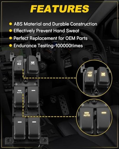 Upgraded Window Switch Driver Side for:-Hyundai Sonata 2009 2010 Power Master
