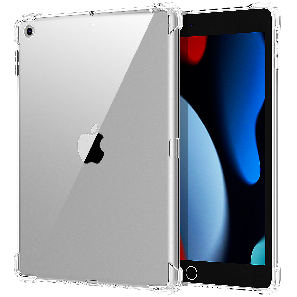 For iPad 9th/8th/7th Generation 10.2" Clear Case Shockproof Rugged Phone Cover