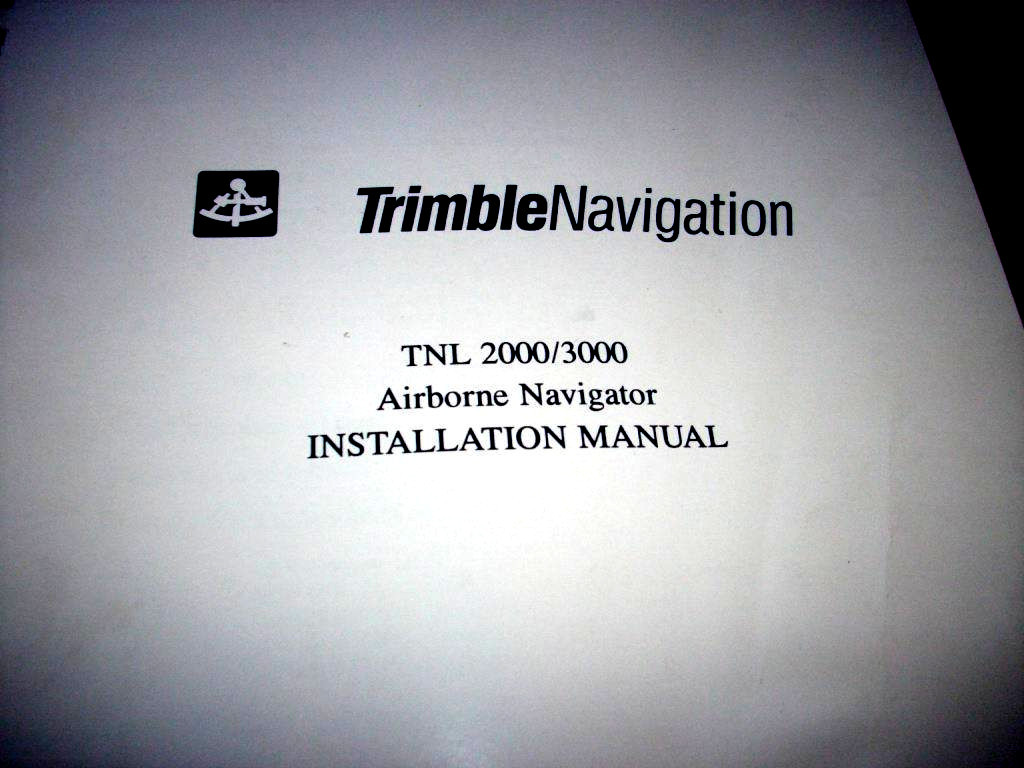 Trimble  TNL 2000, TNL 3000 install manual